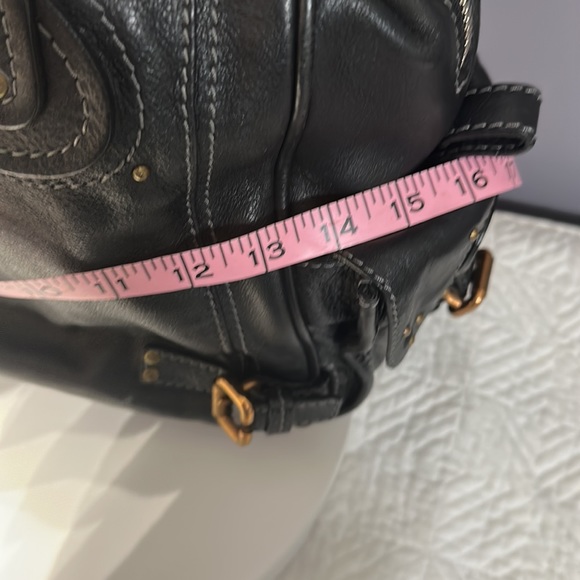 SOLD EUC Chloe’ Paddington Large black leather purse with lock and key - Picture 12 of 17